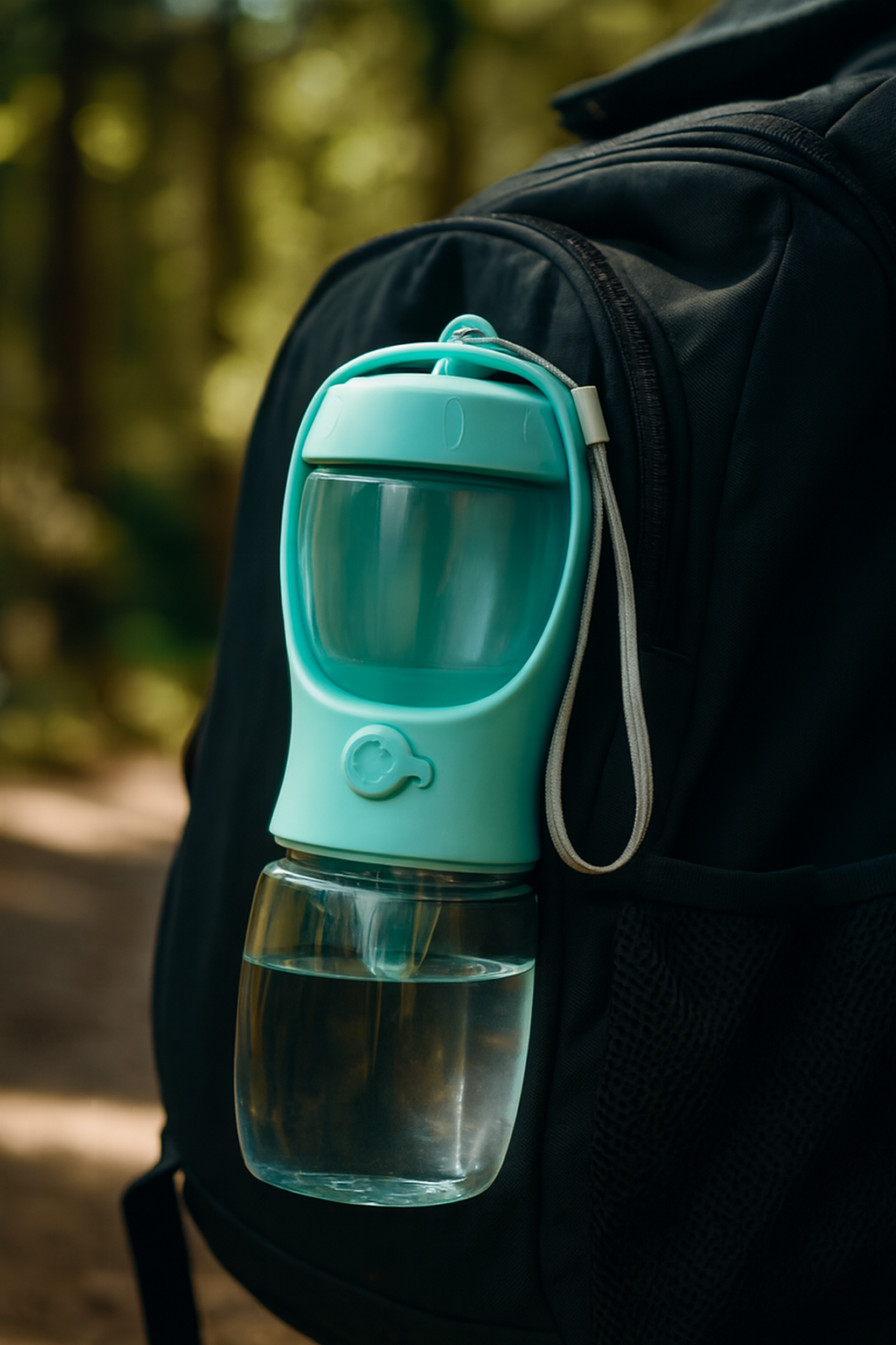 PawDrop — Gourde 2-en-1 eau & nourriture pour chien