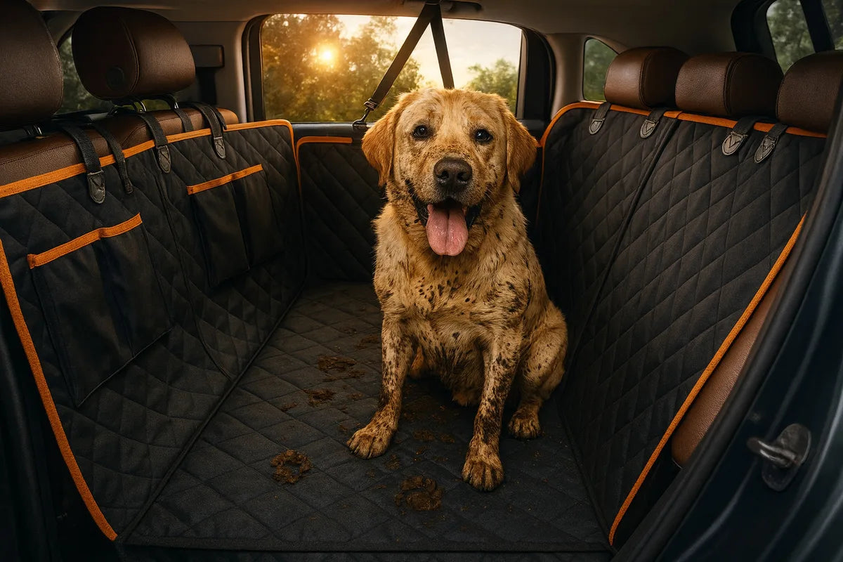 Housse de siège auto pour chien — Protection totale en 60 secondes
